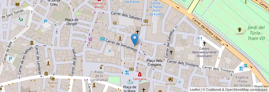 Mapa de ubicacion de Navellos en 스페인, Comunitat Valenciana, València / Valencia, Comarca De València, València.
