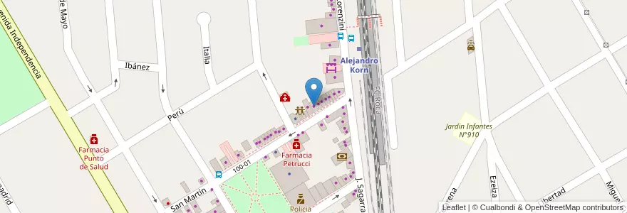 Mapa de ubicacion de Naxter Hogar en الأرجنتين, بوينس آيرس, Partido De San Vicente.