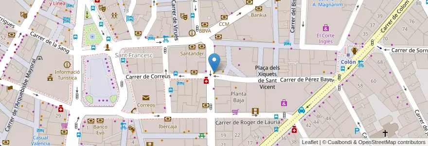 Mapa de ubicacion de Neco en Espanha, Comunidade Valenciana, València / Valencia, Comarca De València, València.
