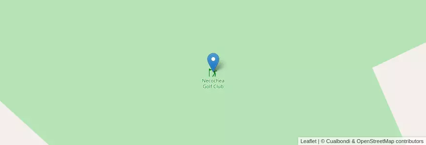 Mapa de ubicacion de Necochea Golf Club en الأرجنتين, بوينس آيرس, Partido De Necochea.