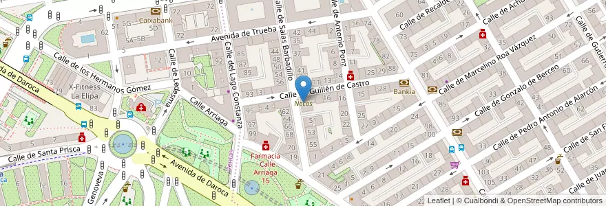 Mapa de ubicacion de Ñecos en Испания, Мадрид, Мадрид, Área Metropolitana De Madrid Y Corredor Del Henares, Мадрид.