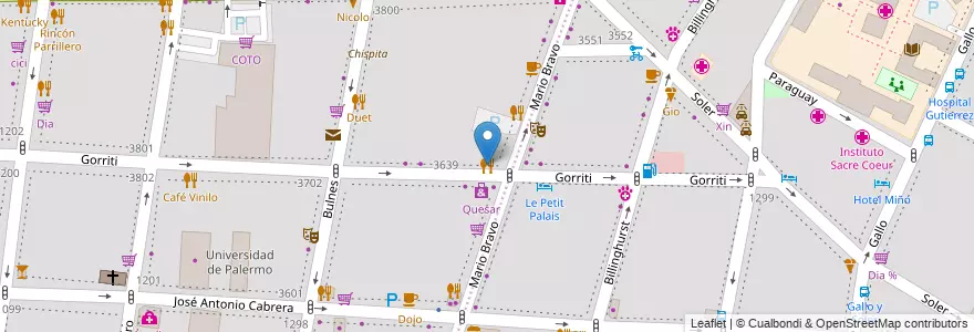 Mapa de ubicacion de Nekila, Palermo en Argentinien, Ciudad Autónoma De Buenos Aires, Buenos Aires, Comuna 14.