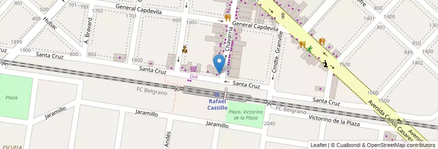 Mapa de ubicacion de Nelderia en Argentina, Buenos Aires, Partido De La Matanza, Rafael Castillo.
