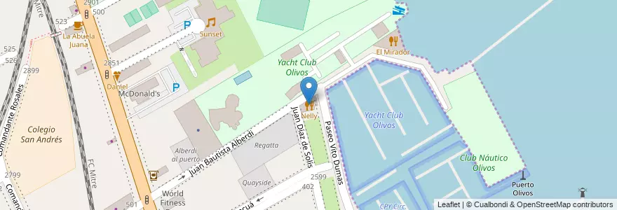 Mapa de ubicacion de Nelly en Arjantin, Buenos Aires, Partido De Vicente López, Vicente López.