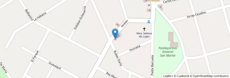 Mapa de ubicacion de Nelson Dante en アルゼンチン, ブエノスアイレス州, Partido De Tigre, Don Torcuato.