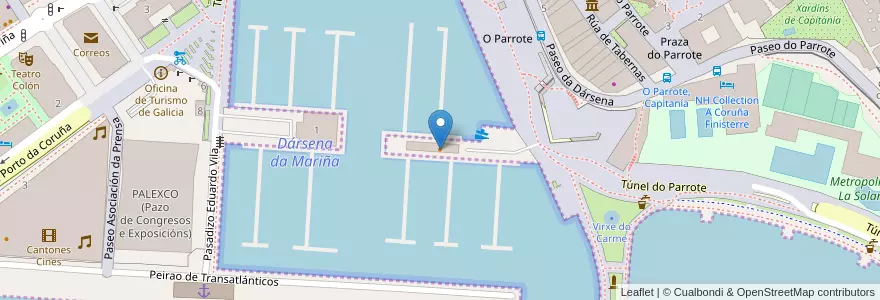 Mapa de ubicacion de Nemo Bar en Spanje, Galicië, A Coruña, A Coruña, A Coruña.