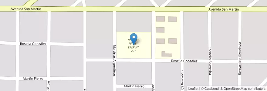 Mapa de ubicacion de NEP Y FP N° 26 - EPEP N° 201 en アルゼンチン, フォルモサ州, Departamento Laishi, Municipio De General Lucio V. Mansilla, General Lucio V. Mansilla.