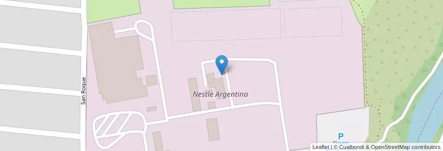 Mapa de ubicacion de Nestle Argentina en آرژانتین, Córdoba, Departamento General San Martín, Pedanía Villa Nueva, Villa Nueva.