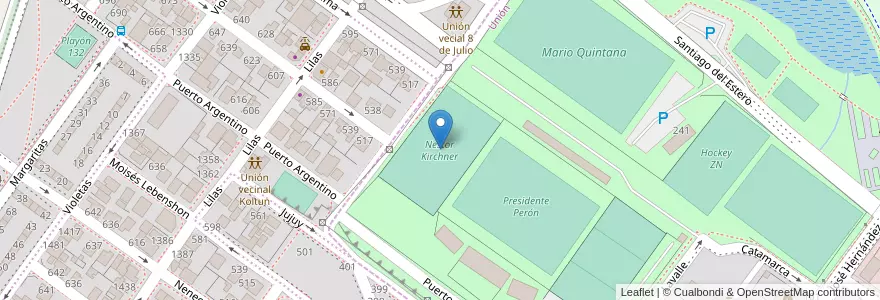 Mapa de ubicacion de Nestor Kirchner en Argentinië, Chili, Santa Cruz, Humedal, Mercado De La Ciudad, Deseado, Caleta Olivia.