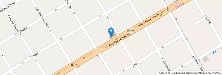 Mapa de ubicacion de Neumaticos Lamadrid en Arjantin, Buenos Aires, Partido De Quilmes, Quilmes.