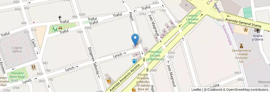 Mapa de ubicacion de Neumáticos Pepirí, Nueva Pompeya en アルゼンチン, Ciudad Autónoma De Buenos Aires, Comuna 4, ブエノスアイレス.