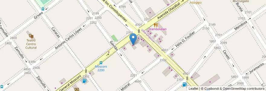 Mapa de ubicacion de Neumáticos Rosendo, Villa Pueyrredon en Аргентина, Буэнос-Айрес, Comuna 12, Буэнос-Айрес.