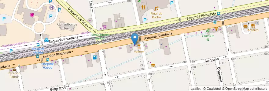 Mapa de ubicacion de Neumáticos Rosmi en Arjantin, Buenos Aires, Partido De La Matanza, Ramos Mejía.