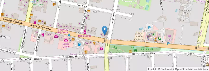 Mapa de ubicacion de Neumáticos Verona en Argentinien, Santa Fe, Departamento Rosario, Municipio De Funes, Funes.
