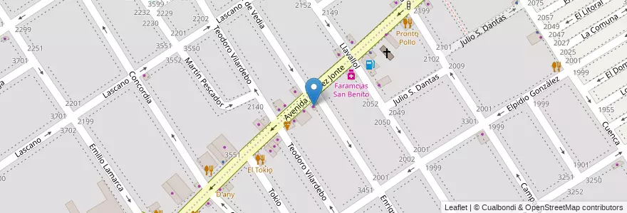 Mapa de ubicacion de Neumaticos, Villa Santa Rita en Argentine, Ciudad Autónoma De Buenos Aires, Buenos Aires, Comuna 11.