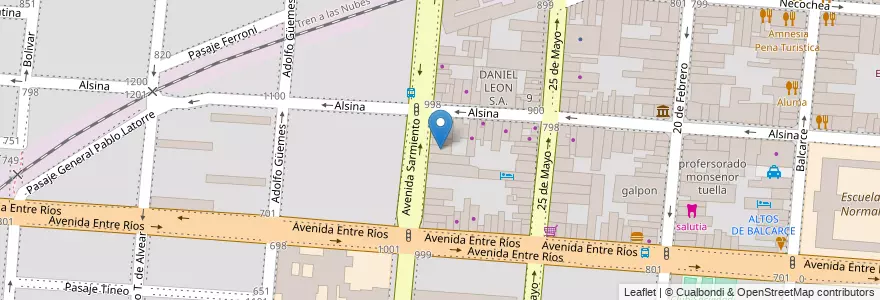 Mapa de ubicacion de NEUROCIENCIAS en アルゼンチン, サルタ州, Capital, Municipio De Salta, Salta.