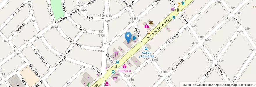 Mapa de ubicacion de New Car Group, Parque Chas en Argentinië, Ciudad Autónoma De Buenos Aires, Buenos Aires, Comuna 15.