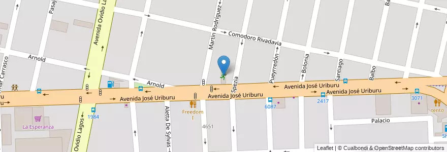 Mapa de ubicacion de New Center Gim en الأرجنتين, سانتا في, Departamento Rosario, Municipio De Rosario, روساريو.