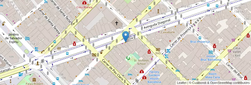Mapa de ubicacion de New Chaps en Espanha, Catalunha, Barcelona, Barcelonès, Barcelona.