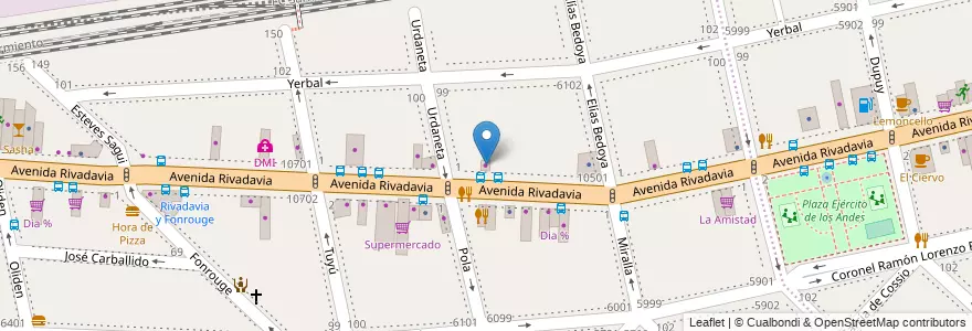 Mapa de ubicacion de New Concept Design, Liniers en アルゼンチン, Ciudad Autónoma De Buenos Aires, Comuna 9, ブエノスアイレス, Comuna 10.