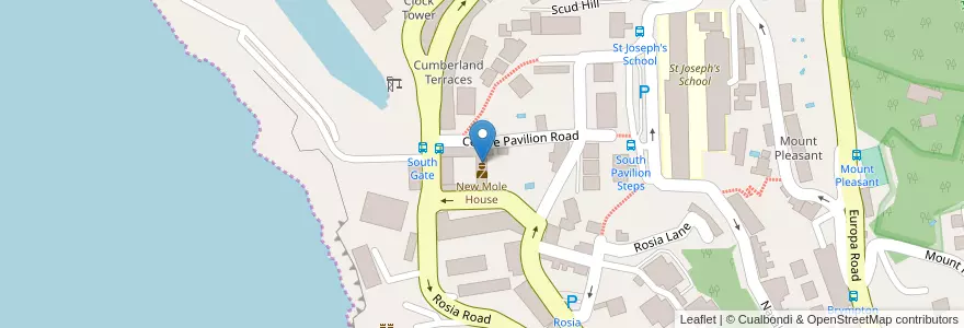 Mapa de ubicacion de New Mole Police Station / HQ en Spagna, Gibilterra, Gibraltar.