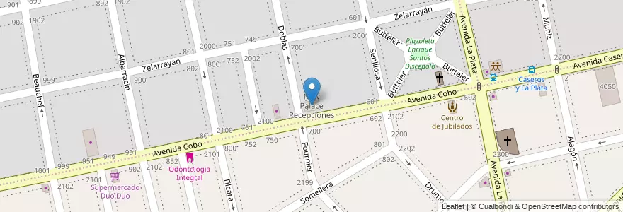 Mapa de ubicacion de New Palace Recepciones, Nueva Pompeya en آرژانتین, Ciudad Autónoma De Buenos Aires, Comuna 7, Comuna 4, Buenos Aires.