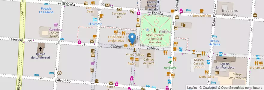 Mapa de ubicacion de New Time en Аргентина, Сальта, Capital, Municipio De Salta, Salta.