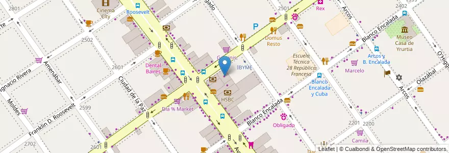 Mapa de ubicacion de Newbikes, Belgrano en الأرجنتين, Ciudad Autónoma De Buenos Aires, Buenos Aires, Comuna 13.