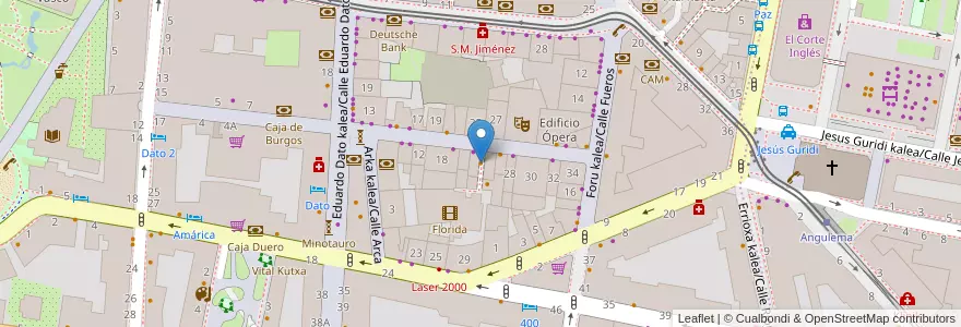Mapa de ubicacion de Newcoffee en 西班牙, 巴斯克, Araba/Álava, Gasteizko Kuadrilla/Cuadrilla De Vitoria, Vitoria-Gasteiz.