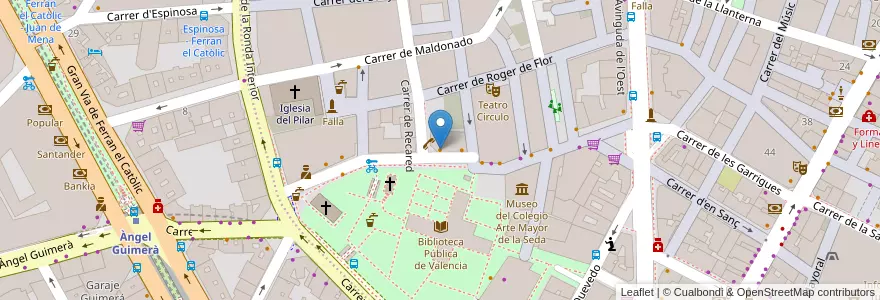 Mapa de ubicacion de Ni pa ti ni pa mi en スペイン, バレンシア州, València / Valencia, Comarca De València, València.