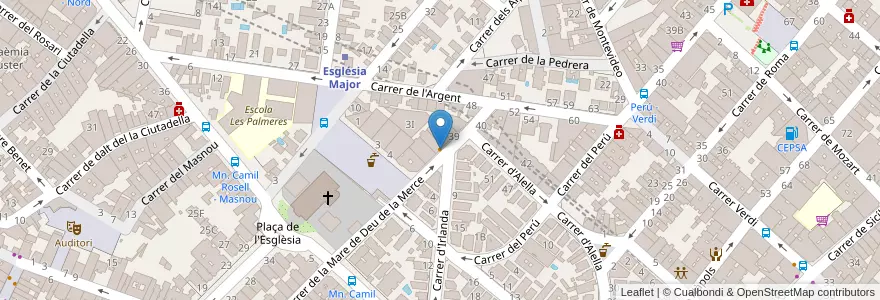 Mapa de ubicacion de Nicks Perritos en Spanien, Katalonien, Barcelona, Barcelonès, Badalona, Santa Coloma De Gramenet.