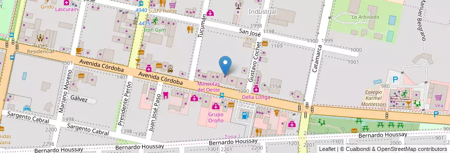 Mapa de ubicacion de Nicofer en Arjantin, Santa Fe, Departamento Rosario, Municipio De Funes, Funes.