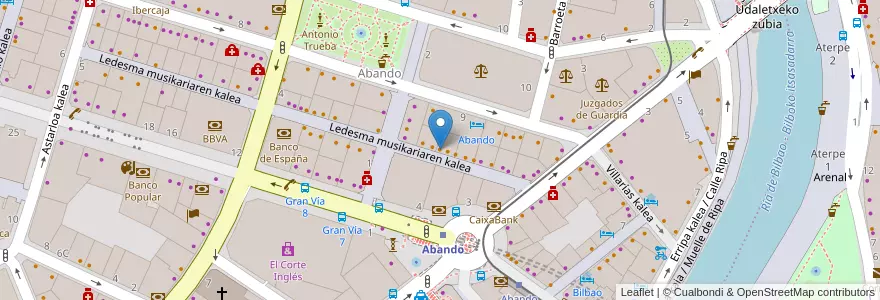 Mapa de ubicacion de Nicolás en 西班牙, 巴斯克, 比斯开, Bilboaldea, 毕尔巴鄂.