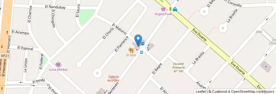 Mapa de ubicacion de Nicolo en Arjantin, Buenos Aires, Partido De La Matanza, Ciudad Evita.
