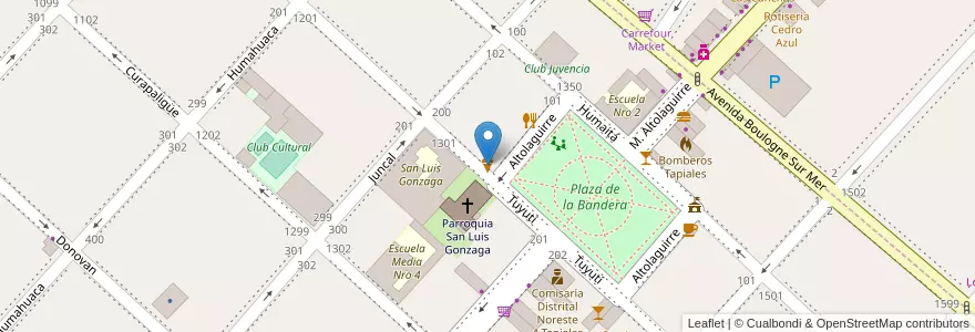 Mapa de ubicacion de Nicolo en 아르헨티나, 부에노스아이레스주, Partido De La Matanza, Tapiales.