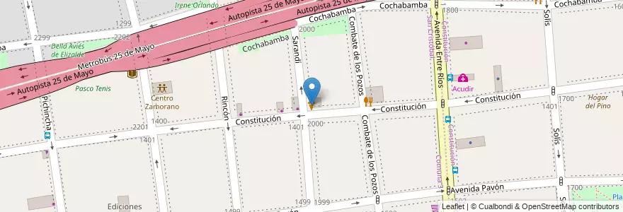 Mapa de ubicacion de Nicolo Helados, San Cristobal en الأرجنتين, Ciudad Autónoma De Buenos Aires, Comuna 3, Buenos Aires.