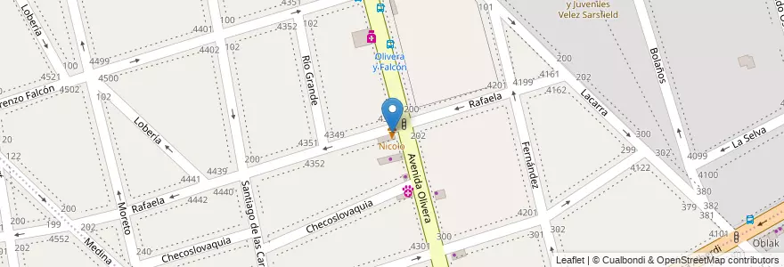 Mapa de ubicacion de Nicolo, Velez Sarsfield en آرژانتین, Ciudad Autónoma De Buenos Aires, Comuna 9, Buenos Aires, Comuna 10.
