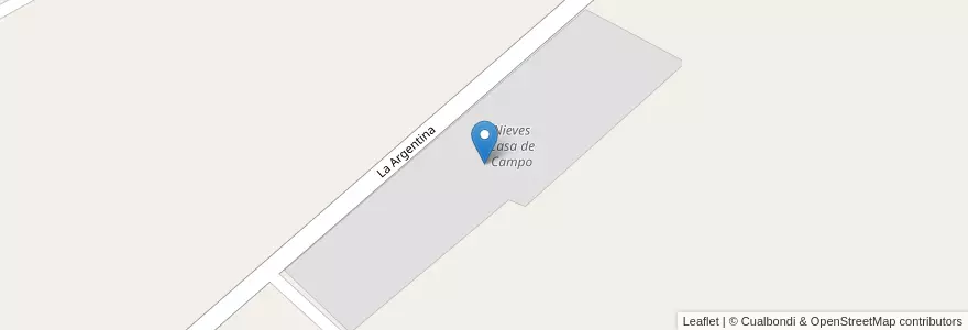 Mapa de ubicacion de Nieves Casa de Campo en Argentinien, Chile, Mendoza, Departamento Tunuyán, Distrito El Totoral.