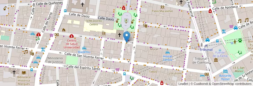 Mapa de ubicacion de Nightfall en إسبانيا, منطقة مدريد, منطقة مدريد, Área Metropolitana De Madrid Y Corredor Del Henares, مدريد.