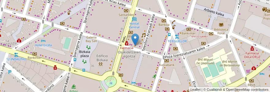 Mapa de ubicacion de Nikol's Gastro Bar en Spagna, Euskadi, Bizkaia, Bilboaldea, Bilbao.