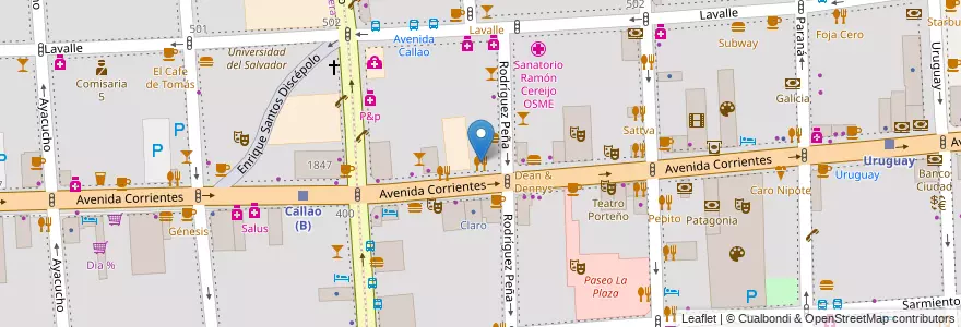 Mapa de ubicacion de Niña Bonita, San Nicolas en アルゼンチン, Ciudad Autónoma De Buenos Aires, ブエノスアイレス.