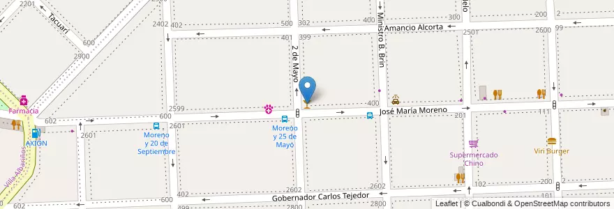 Mapa de ubicacion de Ninkasi en الأرجنتين, بوينس آيرس, Partido De Lanús, Lanús Oeste.