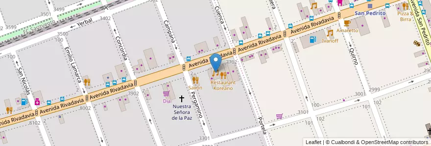 Mapa de ubicacion de Nitrox, Floresta en الأرجنتين, Ciudad Autónoma De Buenos Aires, Buenos Aires.