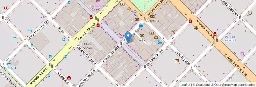 Mapa de ubicacion de Niza Bar en Argentina, Chaco, Departamento San Fernando, Resistencia, Resistencia.