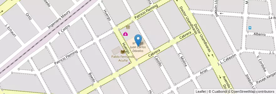 Mapa de ubicacion de Nº 4005 Juan Carlos Dávalos en Argentinië, Salta, Capital, Municipio De Salta, Salta.