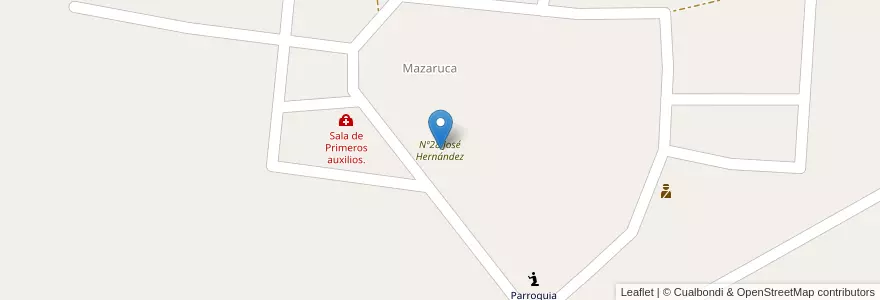 Mapa de ubicacion de Nº28 José Hernández en Arjantin, Entre Ríos, Departamento Islas Del Ibicuy, Distrito Ibicuy, Puerto Ibicuy.