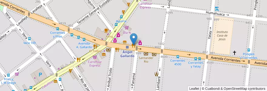 Mapa de ubicacion de Noble y Natural, Almagro en Arjantin, Ciudad Autónoma De Buenos Aires, Buenos Aires.