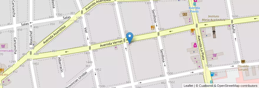 Mapa de ubicacion de Nonna Gradis, Parque Chacabuco en 아르헨티나, Ciudad Autónoma De Buenos Aires, 부에노스아이레스.