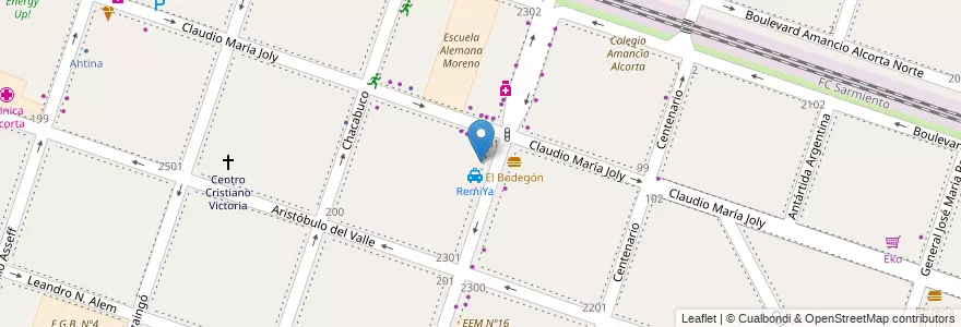 Mapa de ubicacion de Nonuk en Argentina, Buenos Aires, Partido De Moreno, Moreno.