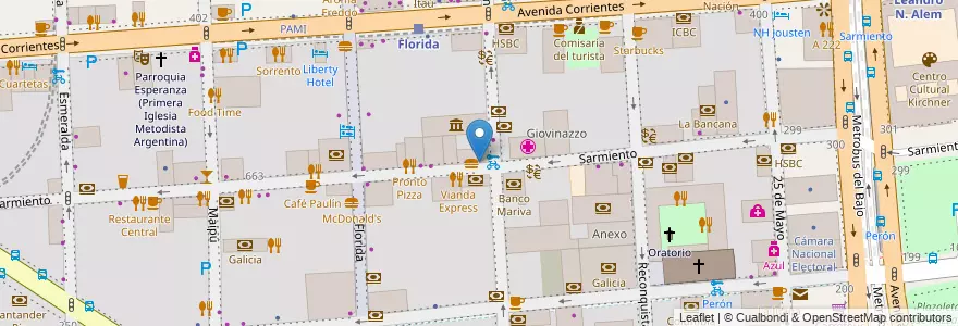 Mapa de ubicacion de Norba Doro, San Nicolas en Аргентина, Буэнос-Айрес, Comuna 1, Буэнос-Айрес.